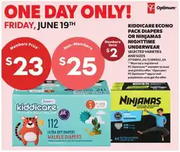 Real Canadian Superstore KIDDICARE ECONO PACK DIAPERS OR NINJAMAS NIGHTTIME UNDERWEAR offer