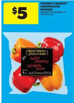 Real Canadian Superstore FARMER'S MARKET GREENHOUSE PEPPERS, 4'S offer