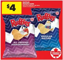 Real Canadian Superstore RUFFLES POTATO CHIPS, 190/200 G offer