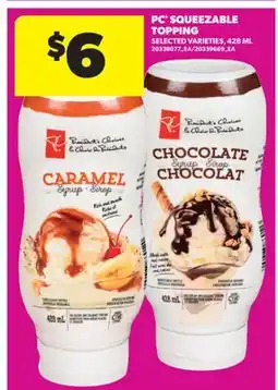 Real Canadian Superstore PC SQUEEZABLE TOPPING offer