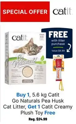 Ren’s Pets Depot Catit Go Naturals Pea Husk Cat Litter offer
