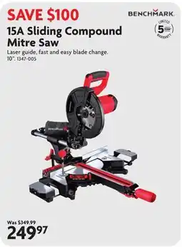 Home Hardware 15A Sliding Compound Mitre Saw offer