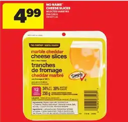 Real Canadian Superstore NO NAME CHEESE SLICES, 210/230 G offer