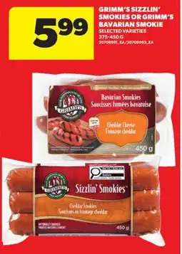 Real Canadian Superstore GRIMM'S SIZZLIN' SMOKIES OR GRIMM'S BAVARIAN SMOKIE offer