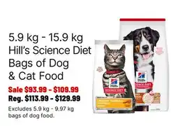 Ren’s Pets Depot Hill's Science Diet Bags of Dog & Cat Food offer