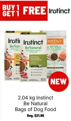 Ren’s Pets Depot Instinct Be Natural Bags of Dog Food offer