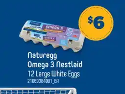 Real Canadian Superstore NATUREGG OMEGA 3 NESTLAID, 12 LARGE WHITE EGGS offer