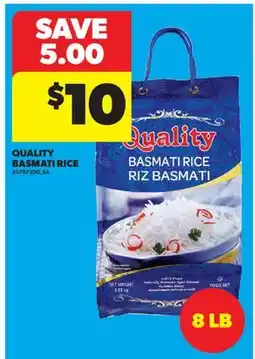 Real Canadian Superstore QUALITY BASMATI RICE, 8 LB offer