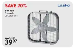 Home Hardware Box Fan offer