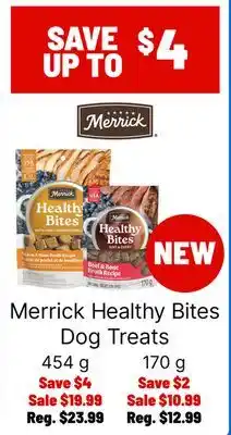 Ren’s Pets Depot Merrick Healthy Bites Dog Treats offer