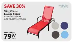 Home Hardware Sling Chaise Lounge Chairs offer