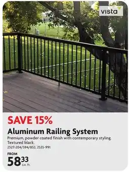Home Hardware Aluminum Railing System offer