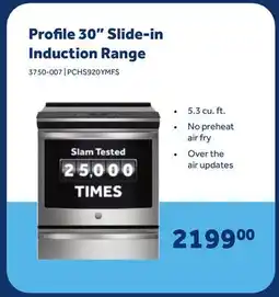 Home Hardware Profile 30 Slide-in Induction Range offer