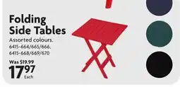 Home Hardware Folding Side Tables offer