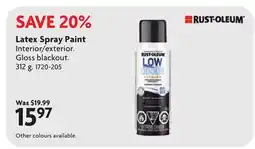 Home Hardware Latex Spray Paint offer