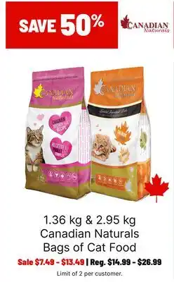 Ren’s Pets Depot Canadian Naturals Bags of Cat Food offer