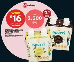 Real Canadian Superstore SPERRI PLANT BASED READY TO DRINK SHAKES offer