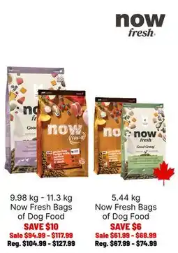 Ren’s Pets Depot Now Fresh Bags of Dog Food offer