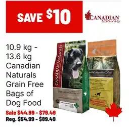 Ren’s Pets Depot Canadian Naturals Grain Free Bags of Dog Food offer
