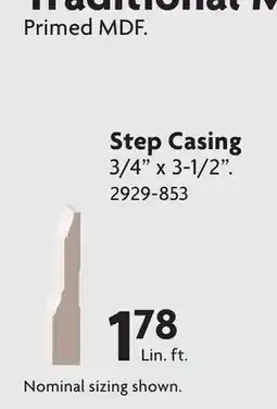 Home Hardware Traditional Moulding Step Casing offer