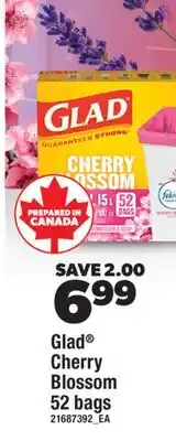 Real Canadian Superstore GLAD CHERRY BLOSSOM 52 BAGS offer