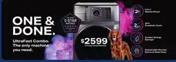 Home Hardware 5.5 cu. ft. UltraFast Combo Washer & Dryer (PFQ97HSPVDS) - Black Steel offer