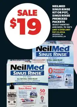 Real Canadian Superstore NEILMED SINUS RINSE KIT OR POT, SINUS RINSE PREMIXED PACKETS, 70-100' S offer