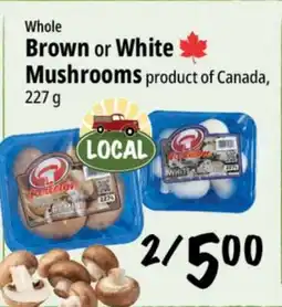 Farm Boy Whole Brown or White Mushrooms offer