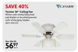 Home Hardware Twister 30 Ceiling Fan offer