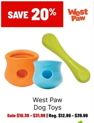 Ren’s Pets Depot West Paw Dog Toys offer