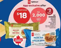 Real Canadian Superstore PC BURGERS, 852 G-1.36 KG offer