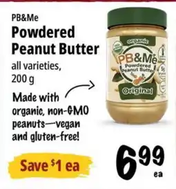 Farm Boy PB&Me Powdered Peanut Butter offer