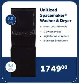 Home Hardware Unitized Spacemaker Washer & Dryer offer