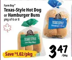 Farm Boy Farm Boy Texas-Style Hot Dog or Hamburger Buns offer