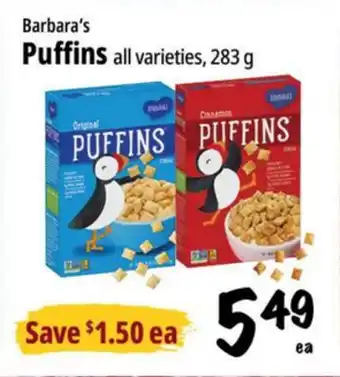 Farm Boy Barbara's Puffins offer