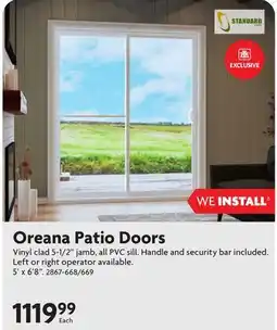 Home Hardware Oreana Patio Doors offer