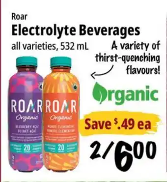 Farm Boy Roar Electrolyte Beverages offer
