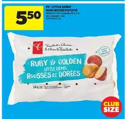 Real Canadian Superstore PC LITTLE GEMS MINI MIXED POTATO, 3 LB offer