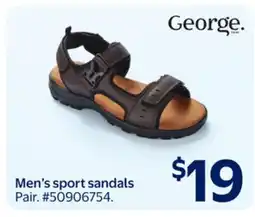 Walmart Men's Sport sandals offer
