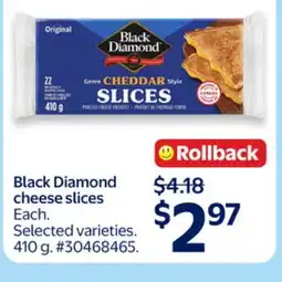 Walmart Black Diamond cheese slices offer