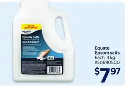 Walmart Equate Epsom salts offer