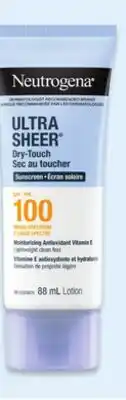 Walmart Neutrogena Sunscreen offer