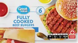 Walmart Great Value fully cooked burgers offer