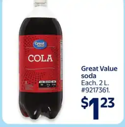 Walmart Great Value soda offer