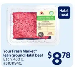 Walmart Your Fresh Market lean ground Halal beef offer