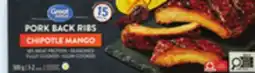 Walmart Great Value full cooked pork back ribs offer
