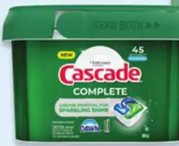 Walmart Cascade ActionPacs dishwasher detergent offer