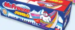 Walmart Mr. Freeze jumbo, Crush giant, Popsicle or Dr Pepper freeze pops offer
