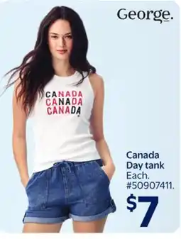 Walmart George Canada Day tank offer