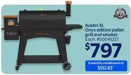Walmart Austin XL Onyx edition pellet grill and smoker offer